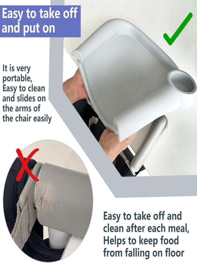 FAILUN Silicone Baby Dining Tray Compatible with Inglesina Fast Table Chair & Other Hook-On High Chairs,Portable Clip-On Fast Table Chair Baby Tray, Dishwasher Safe & BPA Free (Pink) - Image 5